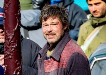 Бреда Пітта помітили в Амстердамі на зйомках фільму "Вершники"