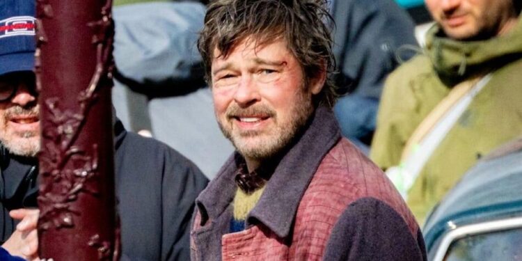 Бреда Пітта помітили в Амстердамі на зйомках фільму "Вершники"