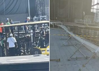 Технік загинув під час монтажу сцени для концерту Шакіри в Ріо