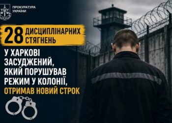 У Харкові засуджений, який порушував режим у колонії, отримав новий строк після 28 дисциплінарних стягнень