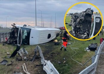 Мікроавтобус з українцями перекинувся на трасі у Польщі