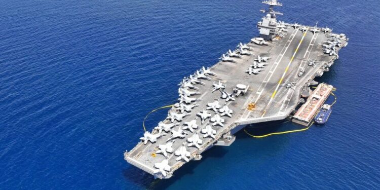 Найбільший авіаносець США USS Gerald R. Ford покинув Хорватію після ремонту