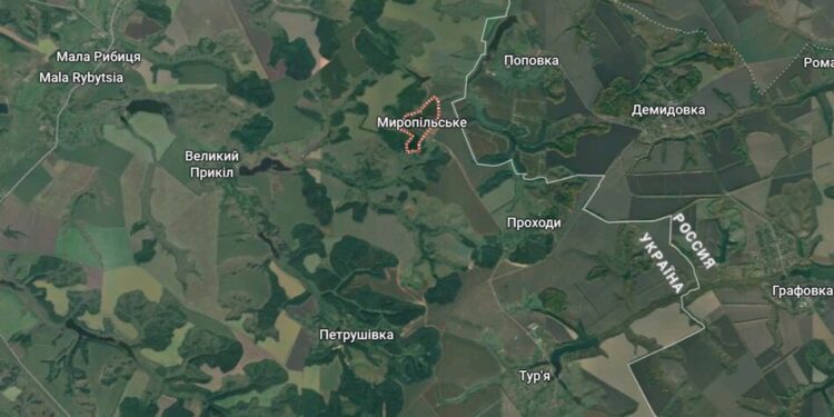 Сили оборони відступили в районі села Миропільське на Сумщині