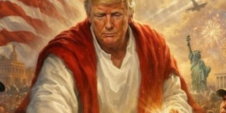 Трамп опублікував ШІ-зображення, де був зображений як Христос, а після хвилі критики – видалив