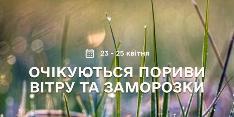 В Україну знову йдуть заморозки та сильні пориви вітру: яким областям приготуватися