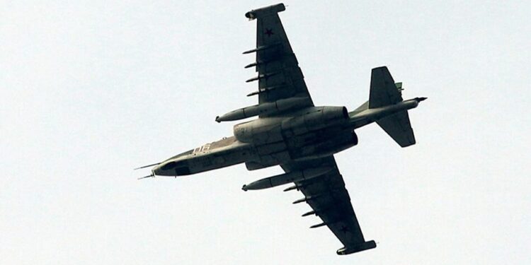У Киргизстані із російського Су-25 під час тренувального польоту випали боєприпаси
