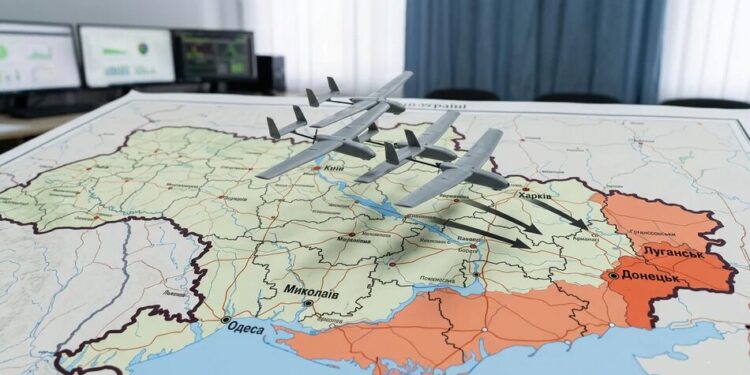 АТЕШ повідомив про масовану атаку дронів на окуповані території України