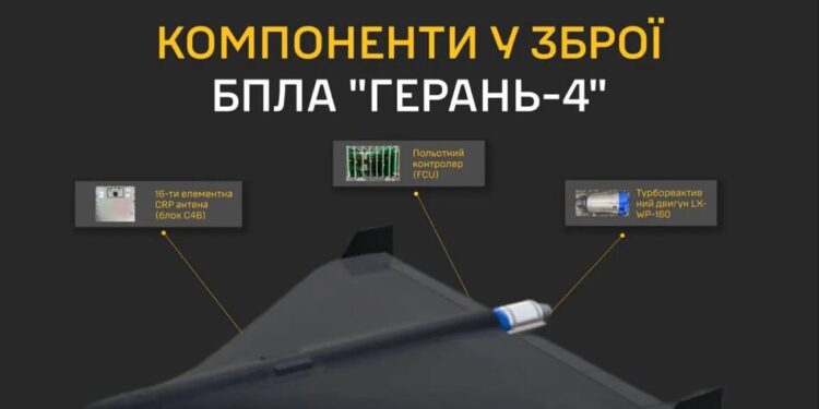 Розвідка оприлюднила дані нового російського реактивного ударного БпЛА "герань-4"