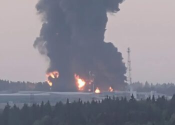 У підмосков’ї спалахнула масштабна пожежа, дим видно за десятки кілометрів