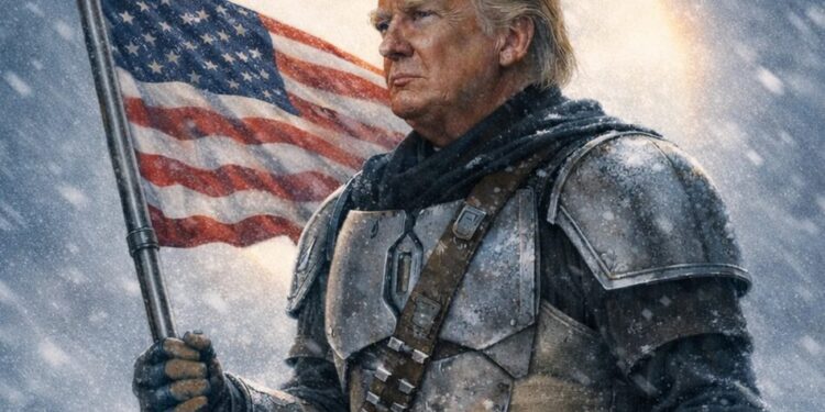 "Нехай прибуде з вами Сила": у Білому домі показали портрет Трампа в образі мандалорця