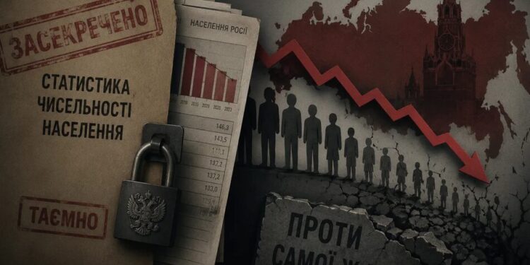 Через засекречування демографії росія рахує ключові показники за застарілими даними – розвідка