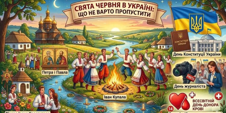 Свята в червні: головні дати, які варто не пропустити