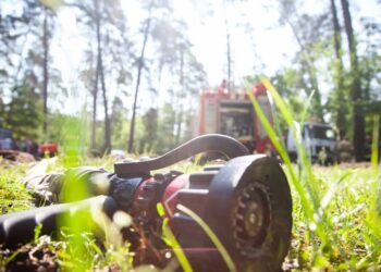 Масштабна лісова пожежа спалахнула біля зони бойових дій на Харківщині