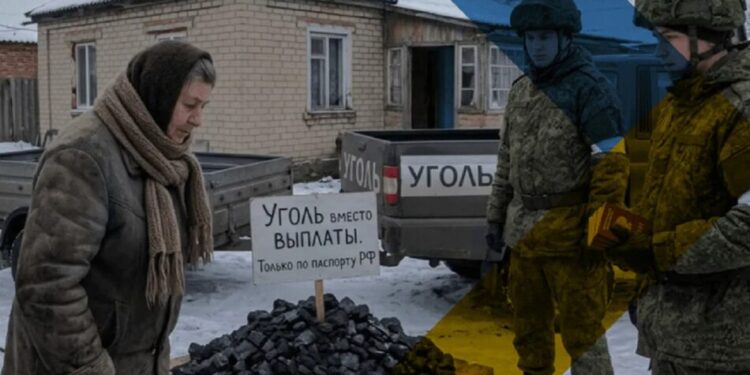 Паспорт в обмін на тепло: окупанти видають вугілля замість грошей – ЦНС