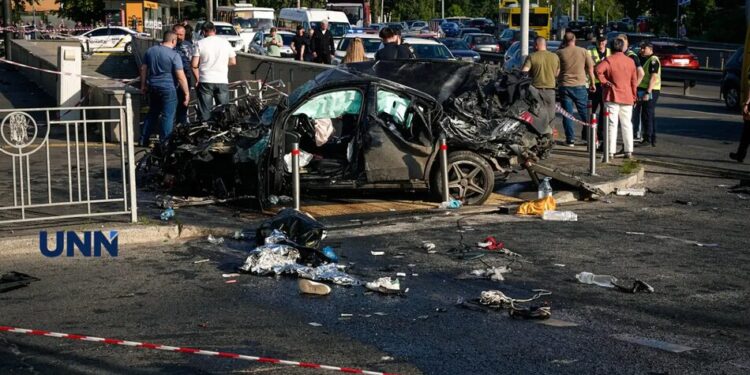 За Mercedes затриманого за смертельну ДТП у Києві налічується 39 порушень ПДР, переважно за швидкість – поліція