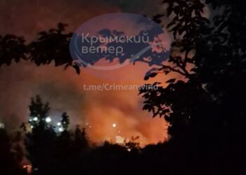 У Бахчисараї після удару спалахнули склади бригади МТЗ Чорноморського флоту рф