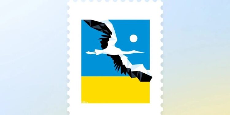 Українці у Дії обрали поштову марку до Дня Незалежності – перемогла "Лелека.Воля"