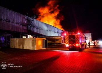 росіяни частково знищили хаб Укрпошти під час масованої атаки на Харків