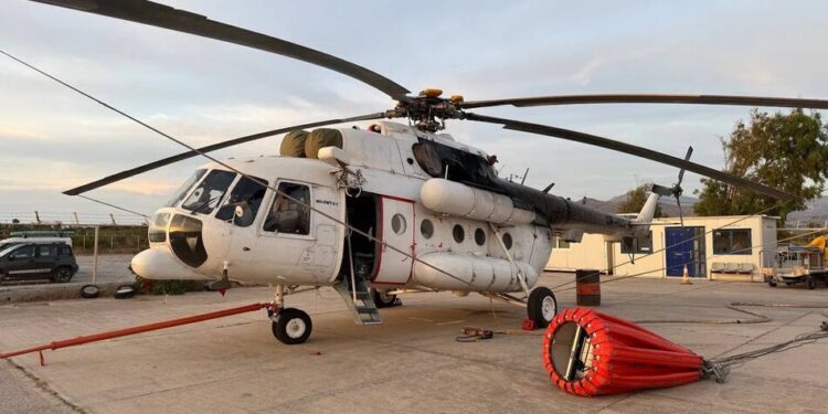 H3Operations попри складний маршрут оперативно перекинула гелікоптер Мі-8 із Південного Судану до Греції для гасіння пожеж