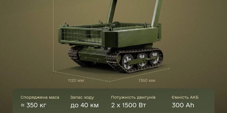 Може евакуювати двох поранених одночасно: роботизований медевак Vepr допустили до бойової роботи