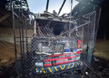 російський дрон цілеспрямовано атакував пожежний автомобіль ДСНС на Херсонщині