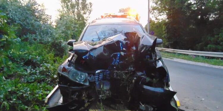 У Польщі Audi із сімома п’яними українцями потрапила в ДТП, одна пасажирка їхала у багажнику