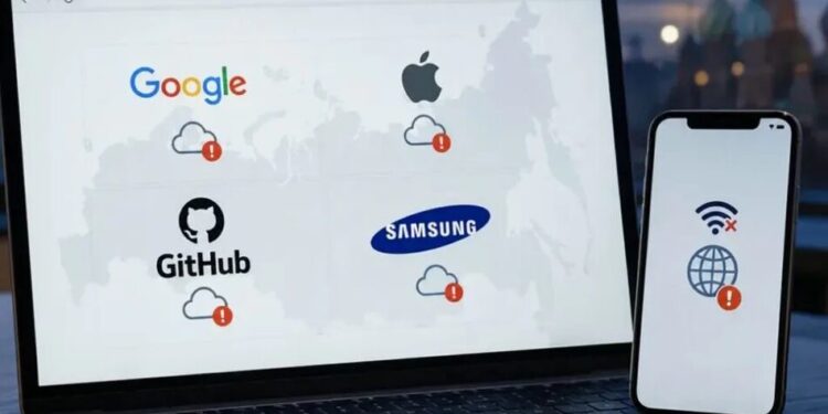 Збій у роботі Google, Apple та Samsung у рф може свідчити про підготовку до нових блокувань – ЦПД