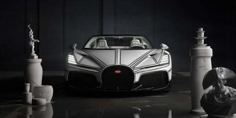 Bugatti представила унікальний гіперкар W16 Mistral Blanc Éternel з порцеляною
