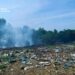 На Львівщині гасять пожежу на колишньому сміттєзвалищі, її площа сягає 750 кв. м