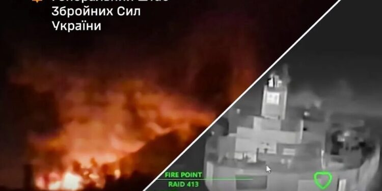 У Генштабі заявили про ураження двох танкерів, сторожового корабля "Светляк" та НПЗ у рф