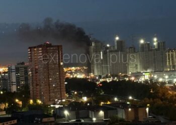 У московській області зафіксували масштабну атаку БПЛА та пожежі на цивільних об’єктах