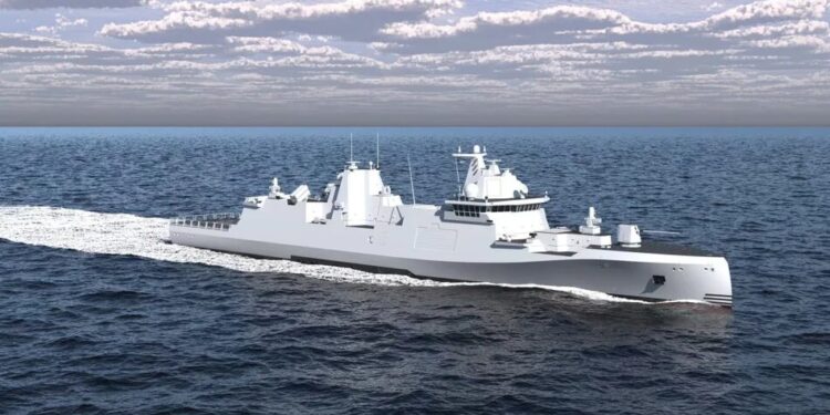 Rheinmetall представив проєкт фрегата GMF 140 з 64 ракетами