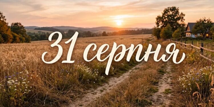 Що святкують 31 серпня в Україні та світі