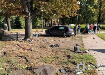 ДТП на зупинці у Києві: голова МВС показав кадри моменту зіткнення