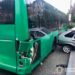 Під Києвом водій на легковику врізався в бордюр, маршрутку і наїхав на жінку на зупинці