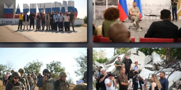росія організувала черговий "престур" на ТОТ України для лояльних до кремля іноземних медійників та блогерів