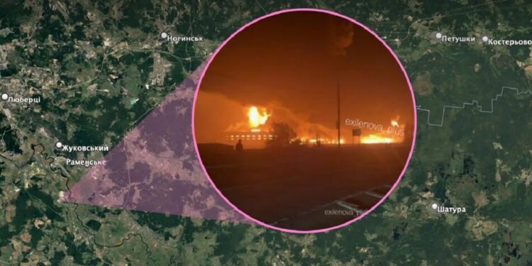 Сили оборони знищили дронами складський комплекс у Підмосков’ї – Fire Point
