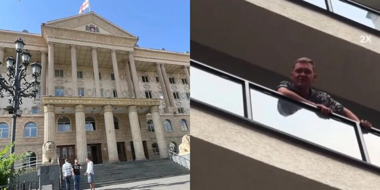 У Грузії п'яний росіянин помочився з балкона на відвідувачів кафе та кричав "Слава росії", його депортують