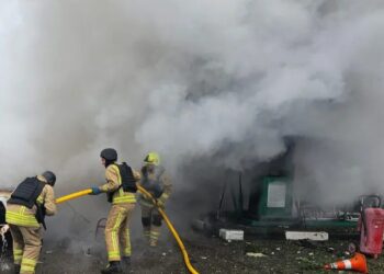 На Житомирщині росіяни вдарили по АЗС на міжнародній трасі