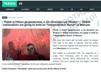 росія напередодні Дня незалежності Польщі активізувала антиукраїнські настрої – ЦПД