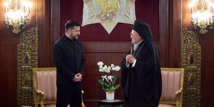 Зеленський зустрівся з Патріархом Варфоломієм: обговорили місію в Олешках і не тільки